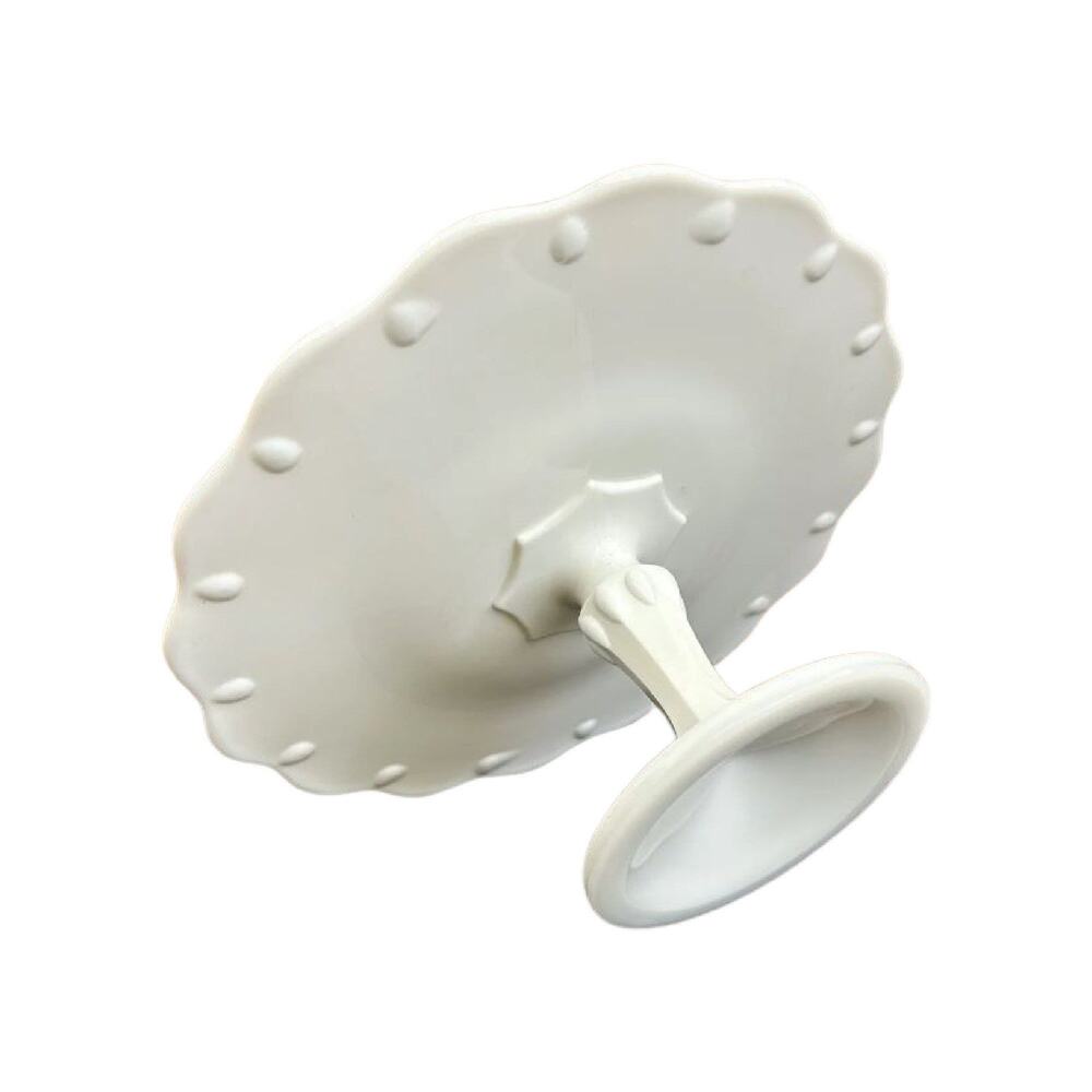Vintage Indiana Milk Glass Pedestal Cake Stand, Teardrop Harvest Collection